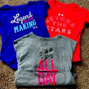 Three short sleeve shirts